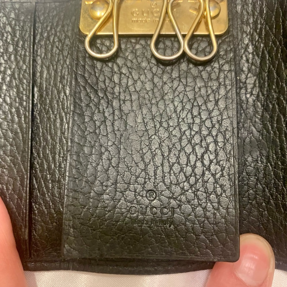 GUCCI GG Marmont  Black Leather 6 Ring Key Case - Picture 12 of 16